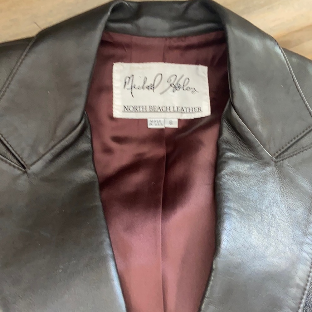 Nearly new Michael Hoban North Beach Leather blazer